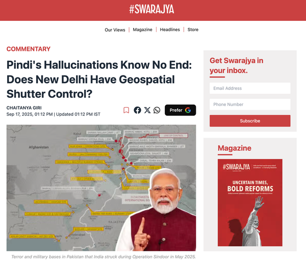 Pindi's Hallucinations Know No End: Does New Delhi Have Geospatial Shutter Control?