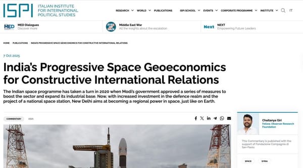 India’s Progressive Space Geoeconomics for Constructive International Relations